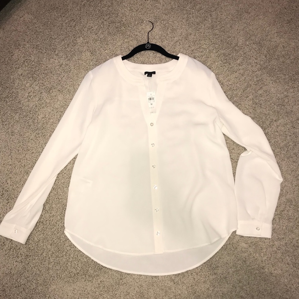 Ann Taylor Work Blouse top shirt size medium